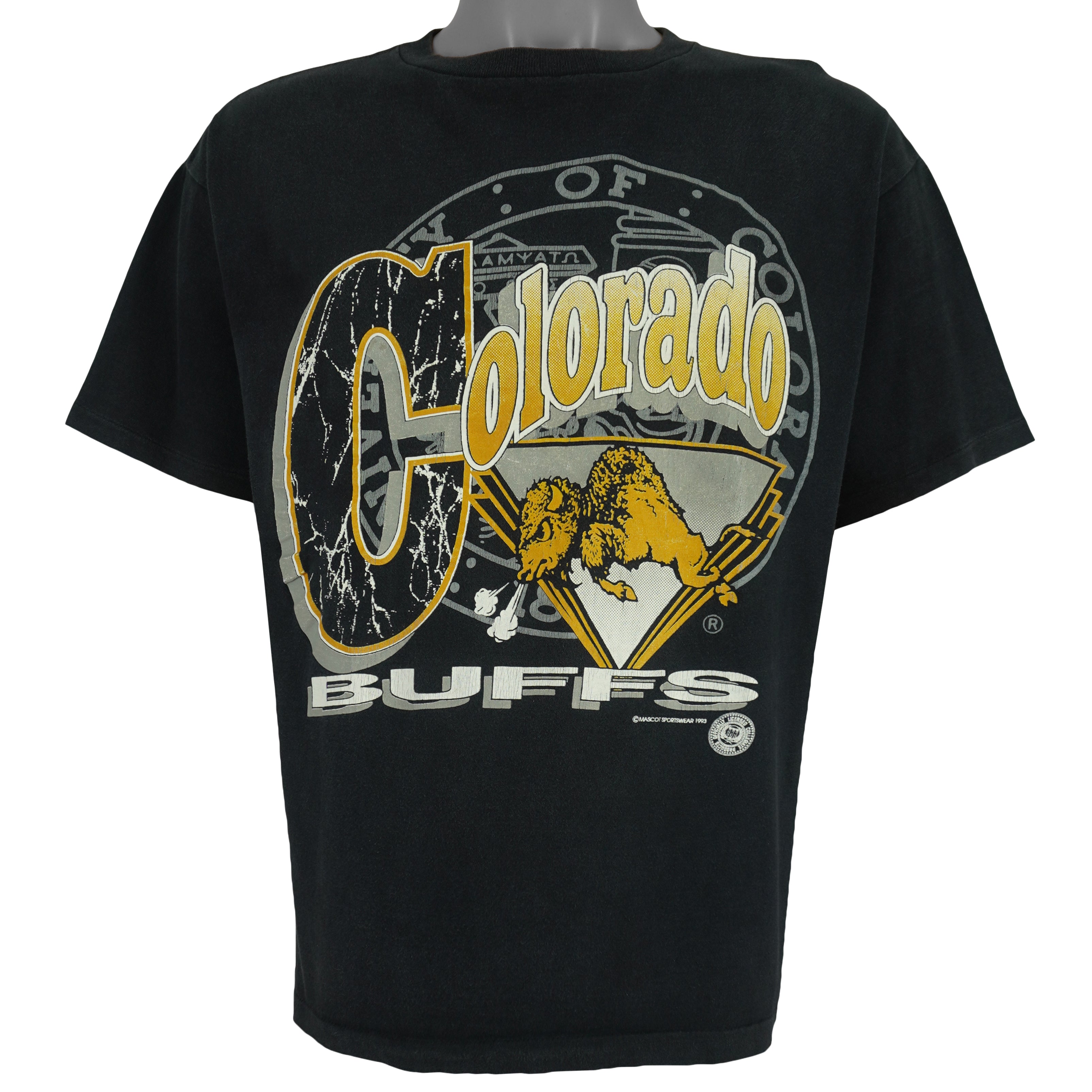 NCAA (Mascot) - Colorado Buffaloes Spell-Out T-Shirt 1993 Large Vintage Retro