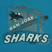 Starter (NHL)  - San Jose Sharks Goalie T-Shirt 1991 Large