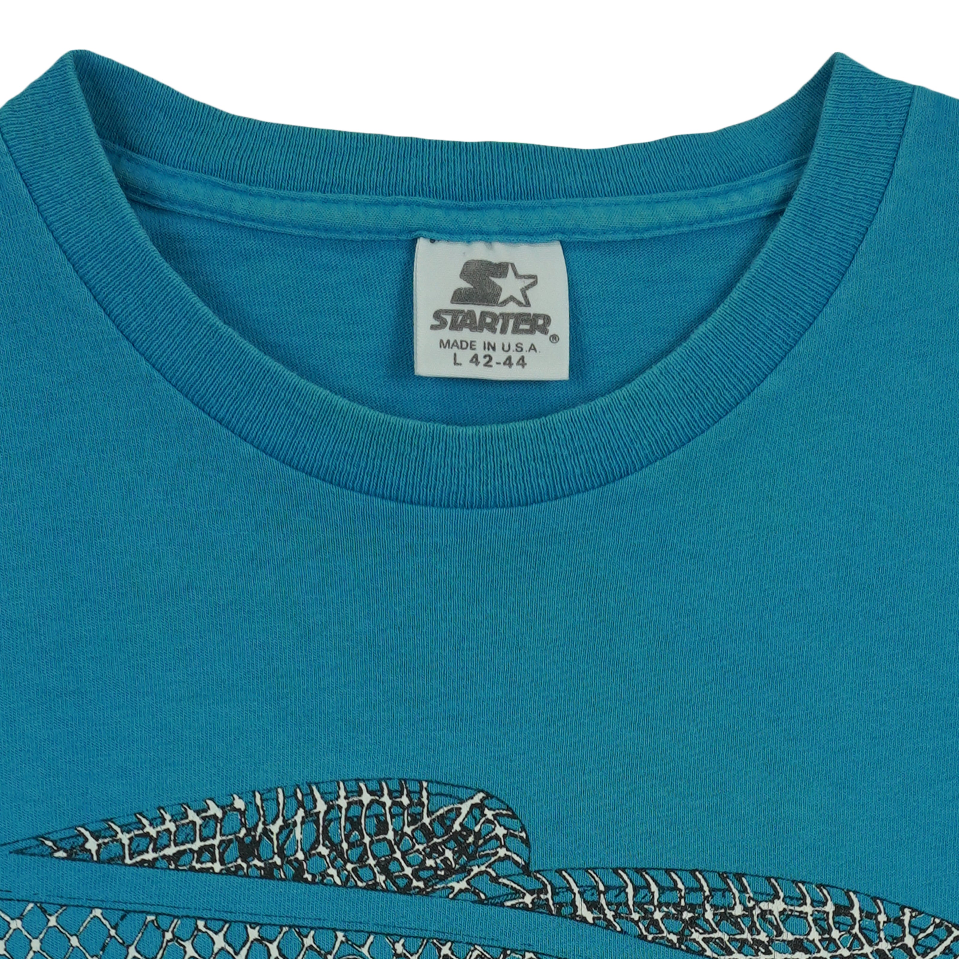 Starter (NHL)  - San Jose Sharks Goalie T-Shirt 1991 Large