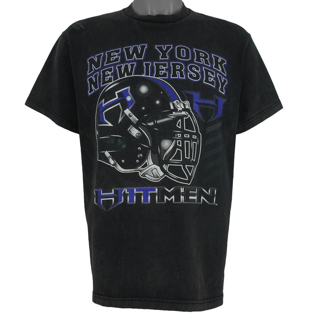 Vintage (DP) - XFL New York/New Jersey Hitmen T-Shirt 1990s Large Vintage Retro