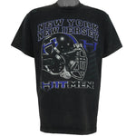 Vintage (DP) - XFL New York/New Jersey Hitmen Helmet T-Shirt 1990s Large