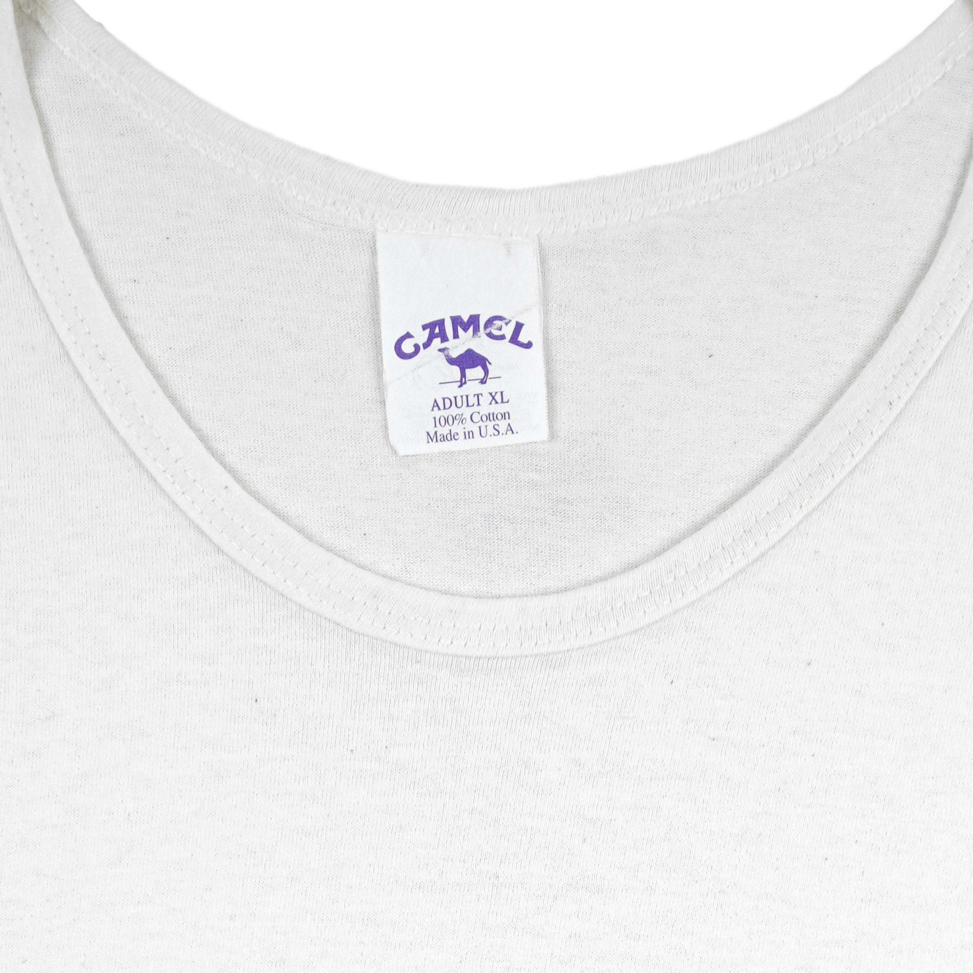 Vintage (Camel) - Genuine Taste Sleeveless Shirt 1990s X-Large Vintage Retro