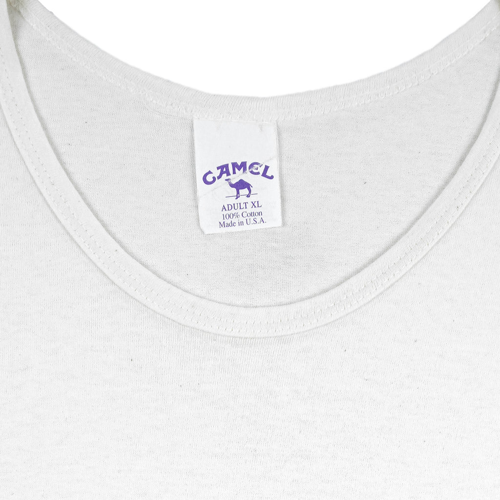 Vintage (Camel) - Genuine Taste Sleeveless Shirt 1990s X-Large Vintage Retro