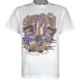 NFL (Logo Athletic) - Super Bowl XXXV Giants VS Ravens T-Shirt 2001 Medium Vintage Retro Football