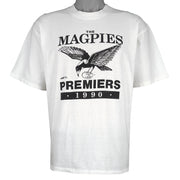 Vintage - Collingwood Magpies, AFL Single Stitch T-Shirt 1990 Large Vintage Retro