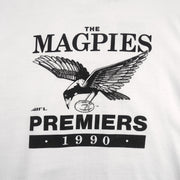 Vintage - Collingwood Magpies, AFL Single Stitch T-Shirt 1990 Large Vintage Retro