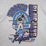 MLB (Hanes) - Toronto Blue Jays World Series Champs Repeat T-Shirt 1993 X-Large Vintage Retro Baseball