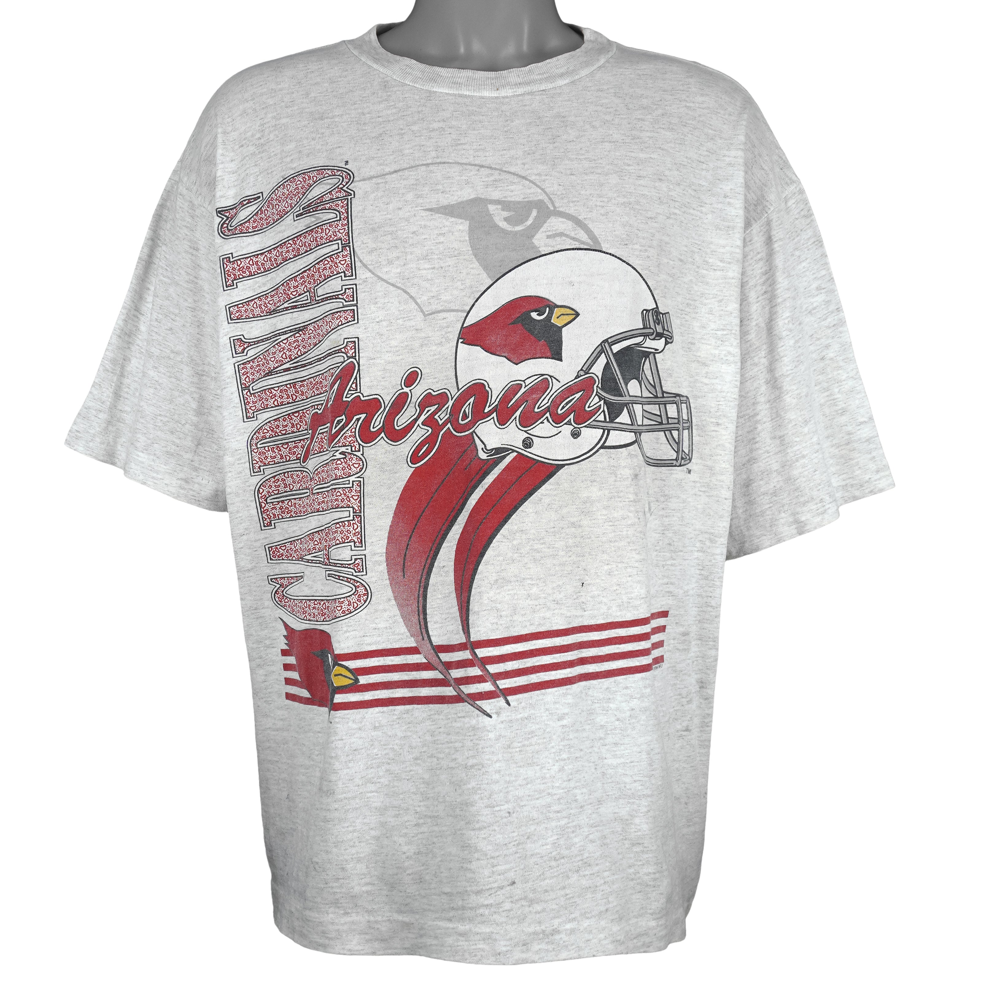 NFL (True-Fan) - Arizona Cardinals Helmet T-Shirt 1994 X-Large Vintage Retro Football