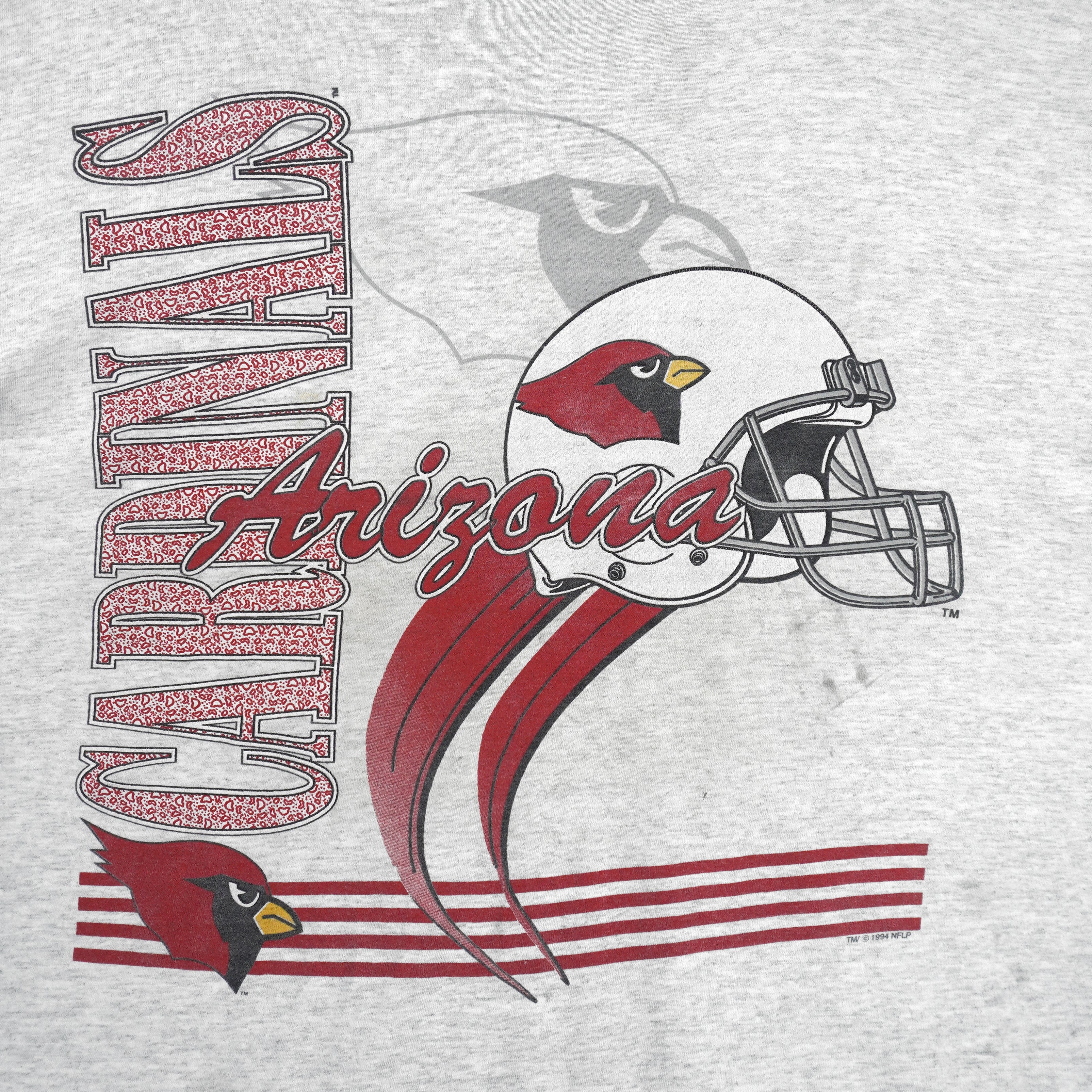 NFL (True-Fan) - Arizona Cardinals Helmet T-Shirt 1994 X-Large Vintage Retro Football