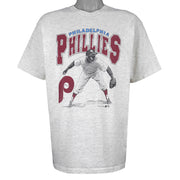 MLB (Garan) - Philadelphia Phillies Single Stitch T-Shirt 1990 X-Large Vintage Retro Baseball