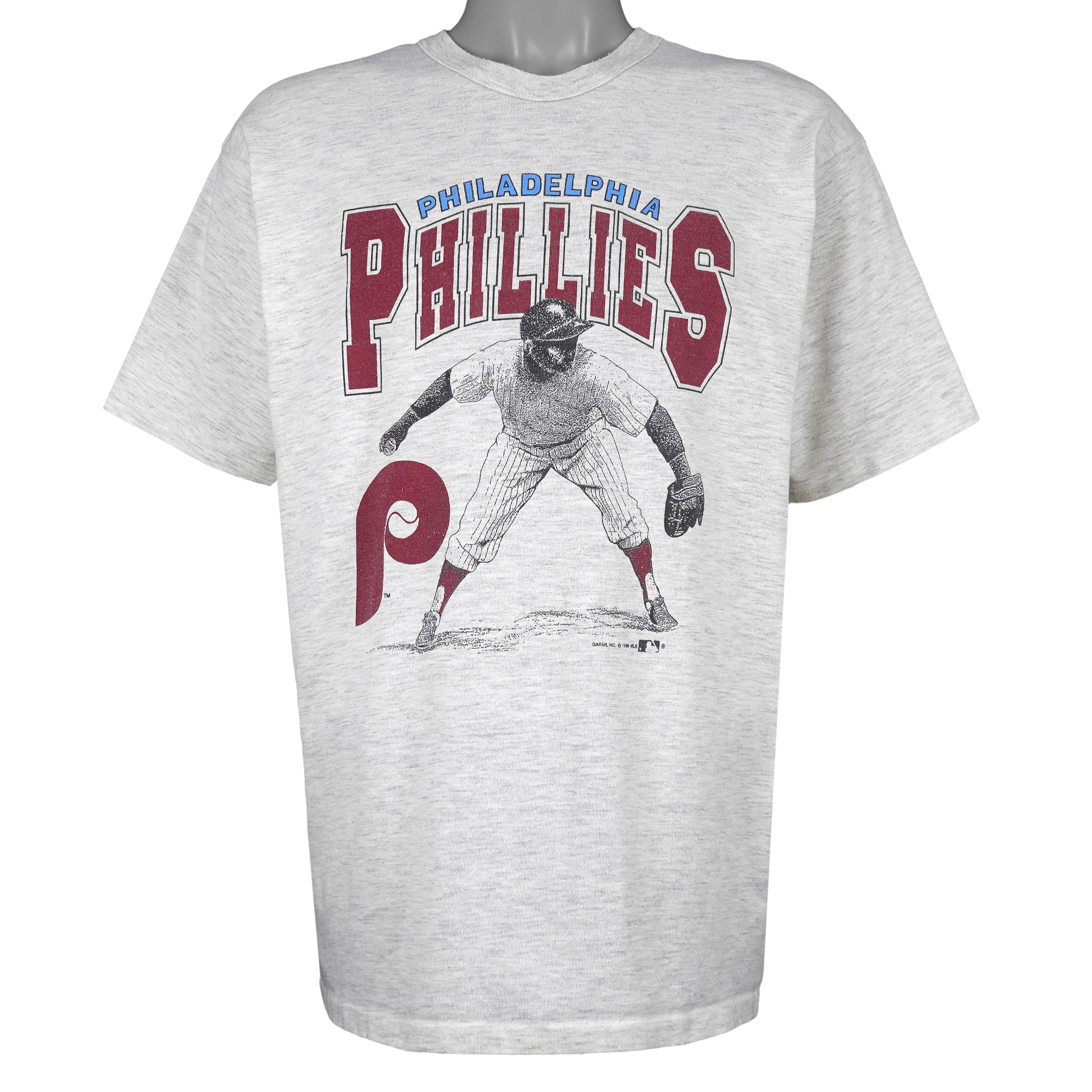 MLB (Garan) - Philadelphia Phillies Single Stitch T-Shirt 1990 X-Large Vintage Retro Baseball