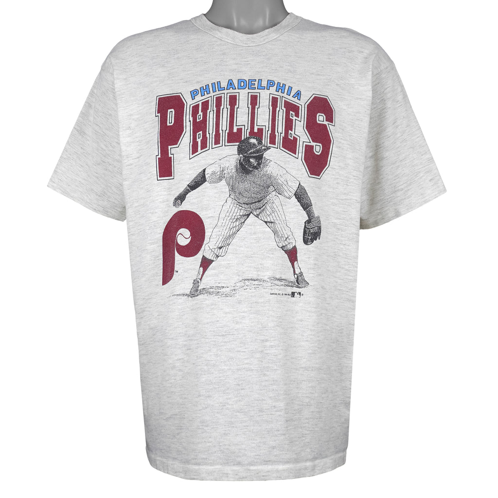 MLB (Garan) - Philadelphia Phillies Single Stitch T-Shirt 1990 X-Large Vintage Retro Baseball