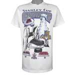 NHL - Colorado Avalanche VS Florida Panthers Matchups Stanley Cup T-Shirt 1996 Medium