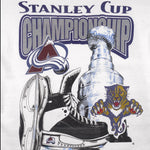 NHL - Colorado Avalanche VS Florida Panthers Matchups Stanley Cup T-Shirt 1996 Medium Vintage Retro Hockey