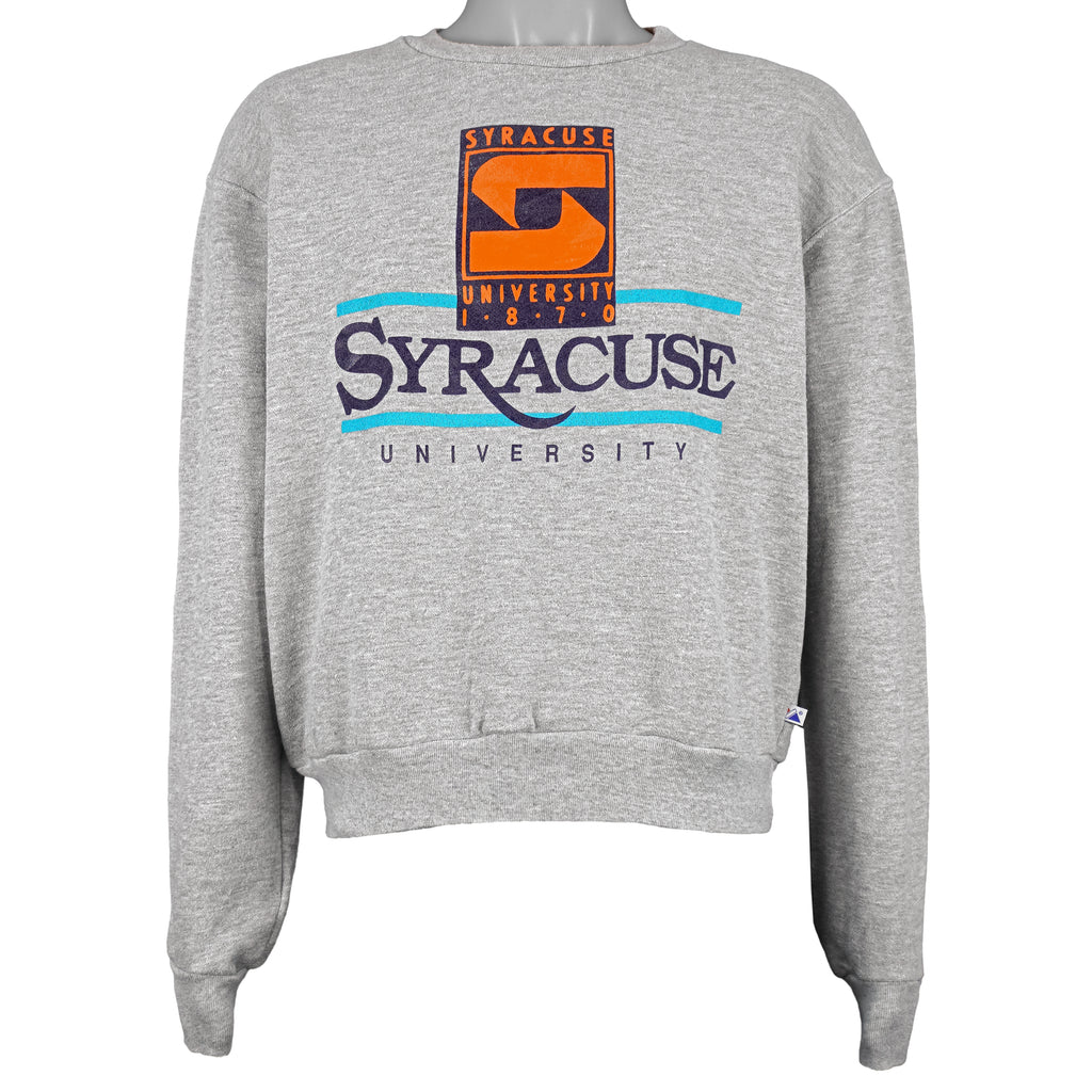 NCAA (Majestic) - Syracuse University 1870 Crew Neck Sweatshirt 1990s Large Vintage Retro