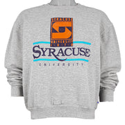 NCAA (Majestic) - Syracuse University 1870 Crew Neck Sweatshirt 1990s Large Vintage Retro