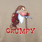 Disney (Hanes) - Grumpy Seven Dwarfs Crew Neck Sweatshirt 1990s Large Vintage Retro