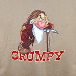 Disney (Hanes) - Grumpy Seven Dwarfs Crew Neck Sweatshirt 1990s Large Vintage Retro