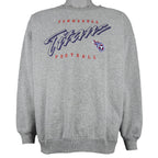 NFL (Logo Athletic) - Tennessee Titans Embroidered Crew Neck Sweatshirt 1990s Medium Vintage Retro Football