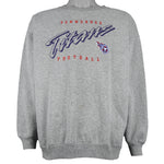 NFL (Logo Athletic) - Tennessee Titans Embroidered Crew Neck Sweatshirt 1990s Large