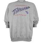 NFL (Logo Athletic) - Tennessee Titans Embroidered Crew Neck Sweatshirt 1990s Medium Vintage Retro Football