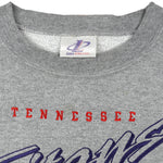 NFL (Logo Athletic) - Tennessee Titans Embroidered Crew Neck Sweatshirt 1990s Medium Vintage Retro Football