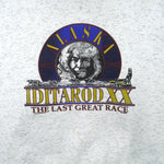 Vintage - Alaska Iditarod XX The Last Great Race 1/4 Zip-Up Sweatshirt 1991 X-Large Vintage Retro