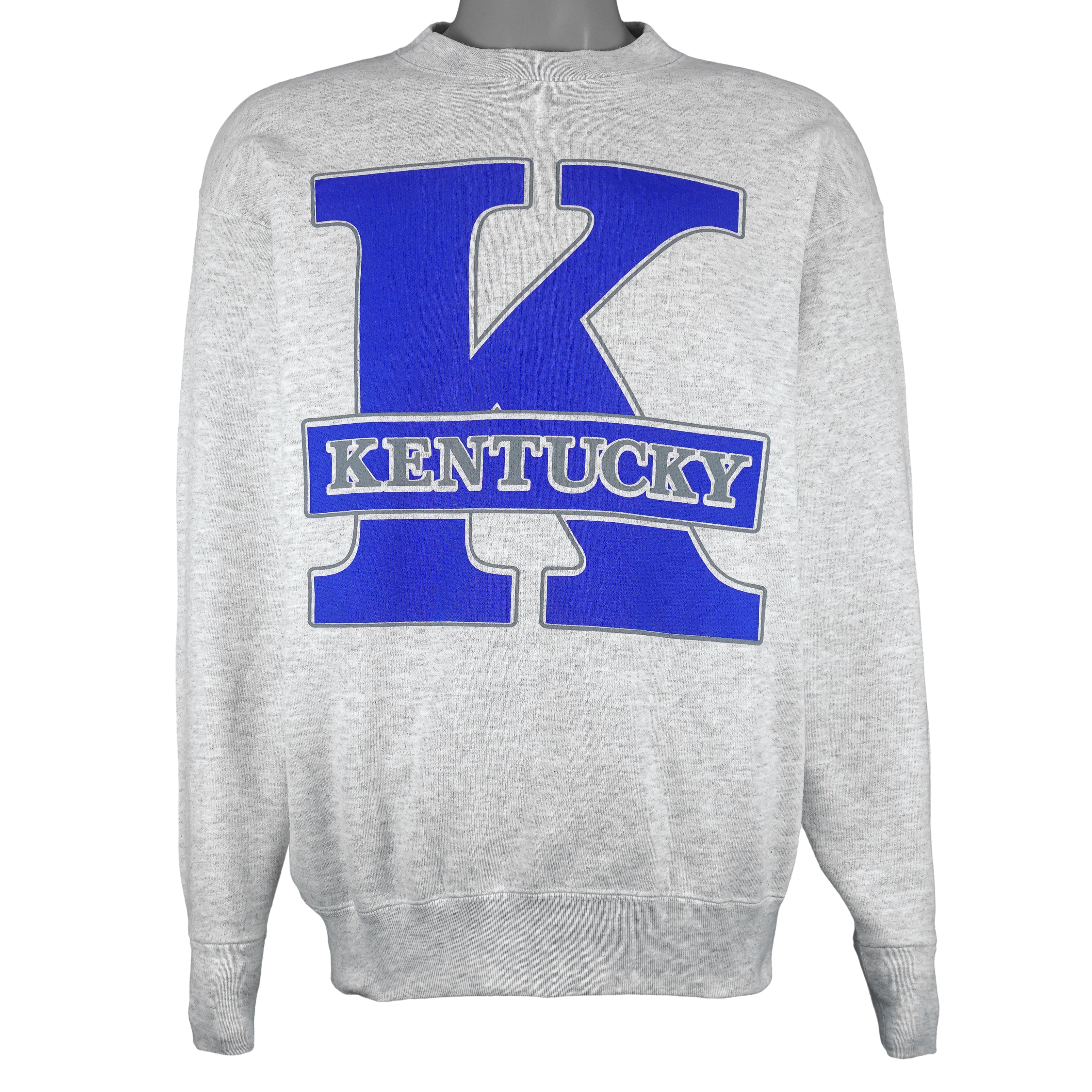 NCAA (Volunteer) - Kentucky Wildcats Spell-Out Sweatshirt 1990s Large Vintage Retro