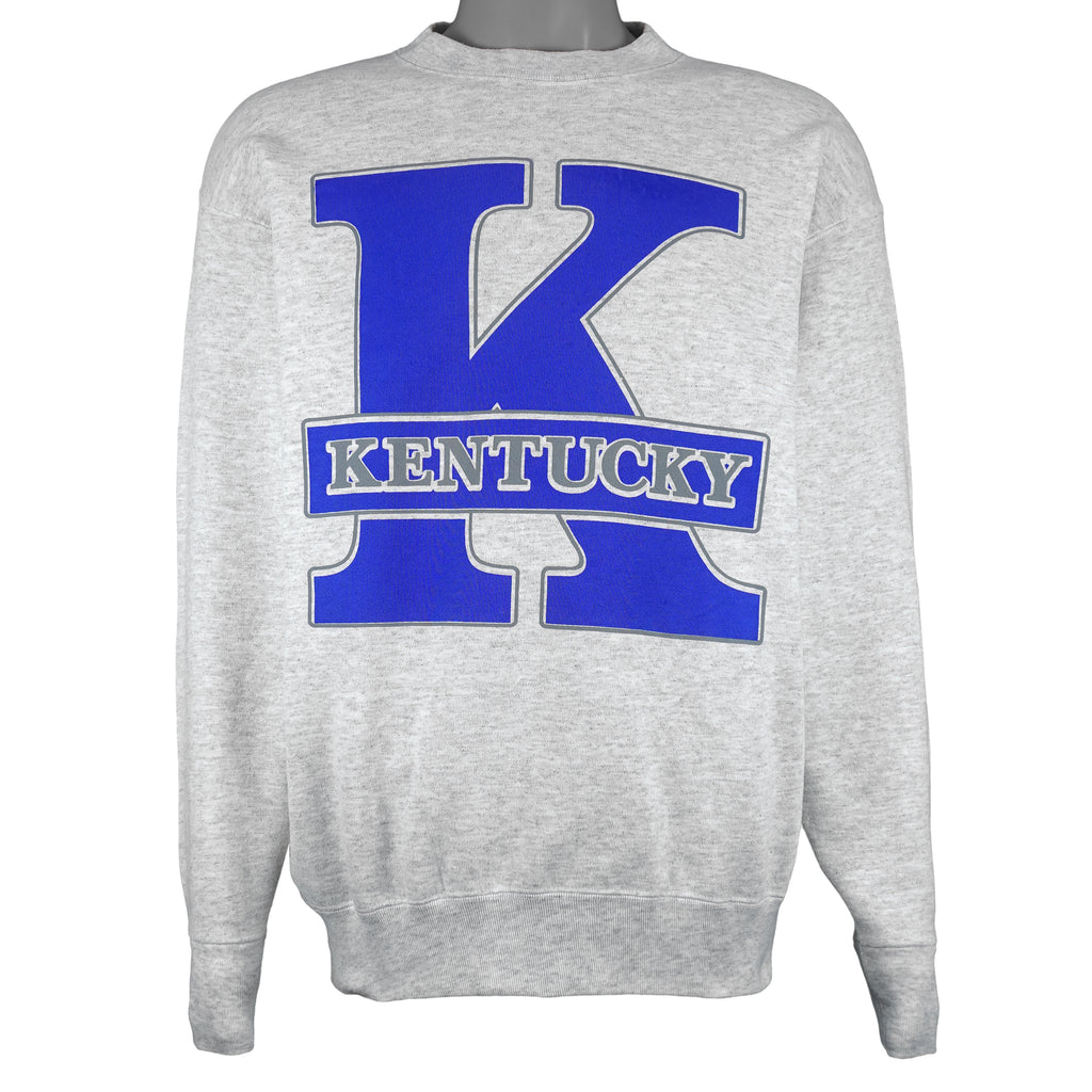 NCAA (Volunteer) - Kentucky Wildcats Spell-Out Sweatshirt 1990s Large Vintage Retro