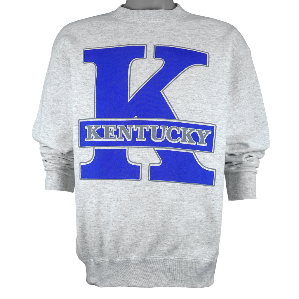 NCAA (Volunteer) - Kentucky Wildcats Spell-Out Sweatshirt 1990s Large Vintage Retro