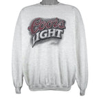 Vintage (Gildan) - Coors Light Spell-Out Crew Neck Sweatshirt 1990s X-Large Vintage Retro