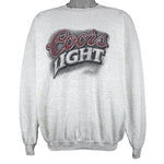 Vintage (Gildan) - Coors Light Spell-Out Crew Neck Sweatshirt 1990s X-Large