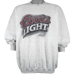 Vintage (Gildan) - Coors Light Spell-Out Crew Neck Sweatshirt 1990s X-Large Vintage Retro