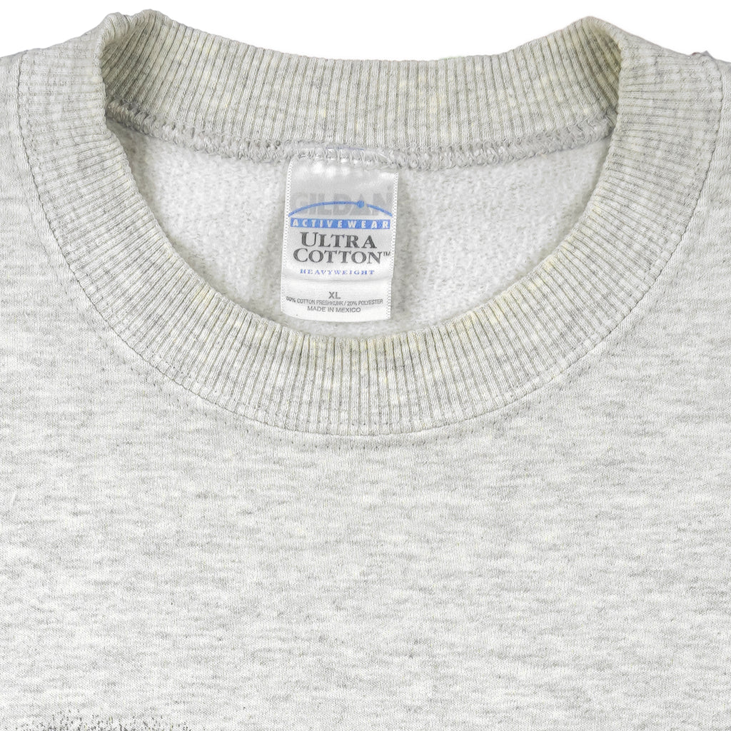 Vintage (Gildan) - Coors Light Spell-Out Crew Neck Sweatshirt 1990s X-Large Vintage Retro