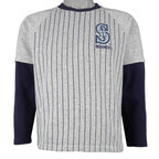 MLB - Seattle Mariners Pinstripe Long Sleeve Shirt 1990s Small Vintage Retro Baseball