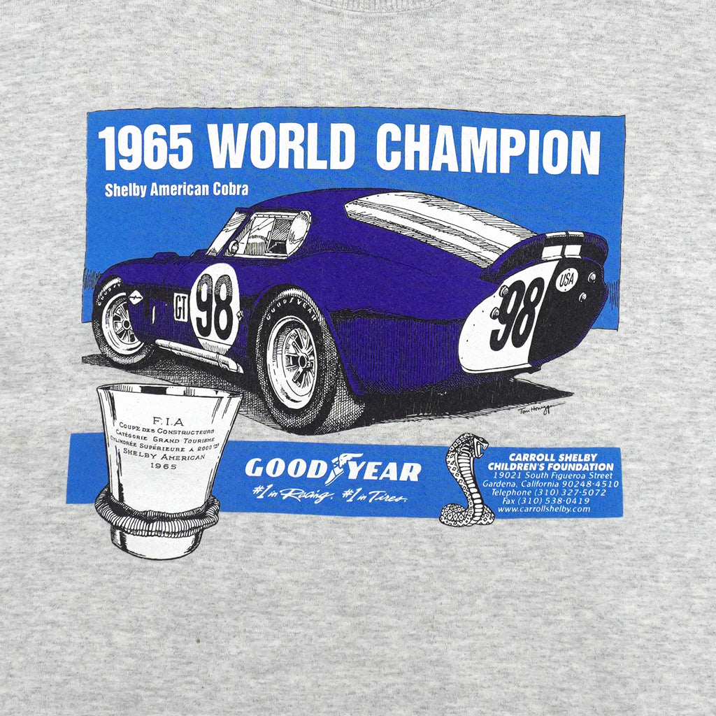 Vintage (Gildan) - Shelby American Cobra, 1965 World Champions Crew Neck Sweatshirt 1990s X-Large Vintage Retro