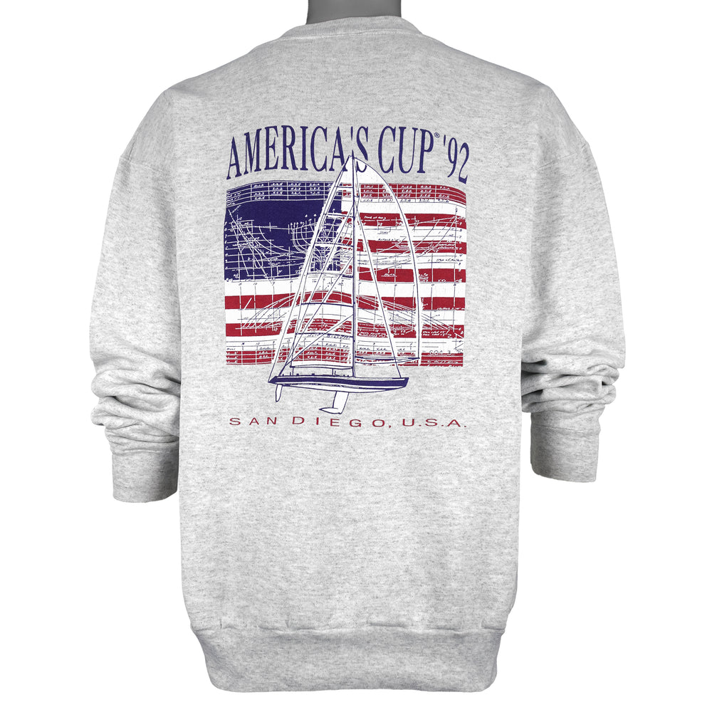 Vintage (Oneita) - Americas Cup 92, San Diego CA Crew Neck Sweatshirt 1992 XX-Large Vintage Retro