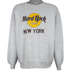 Vintage - Hard Rock Cafe, New York Crew Neck Sweatshirt 1990s Large Vintage Retro