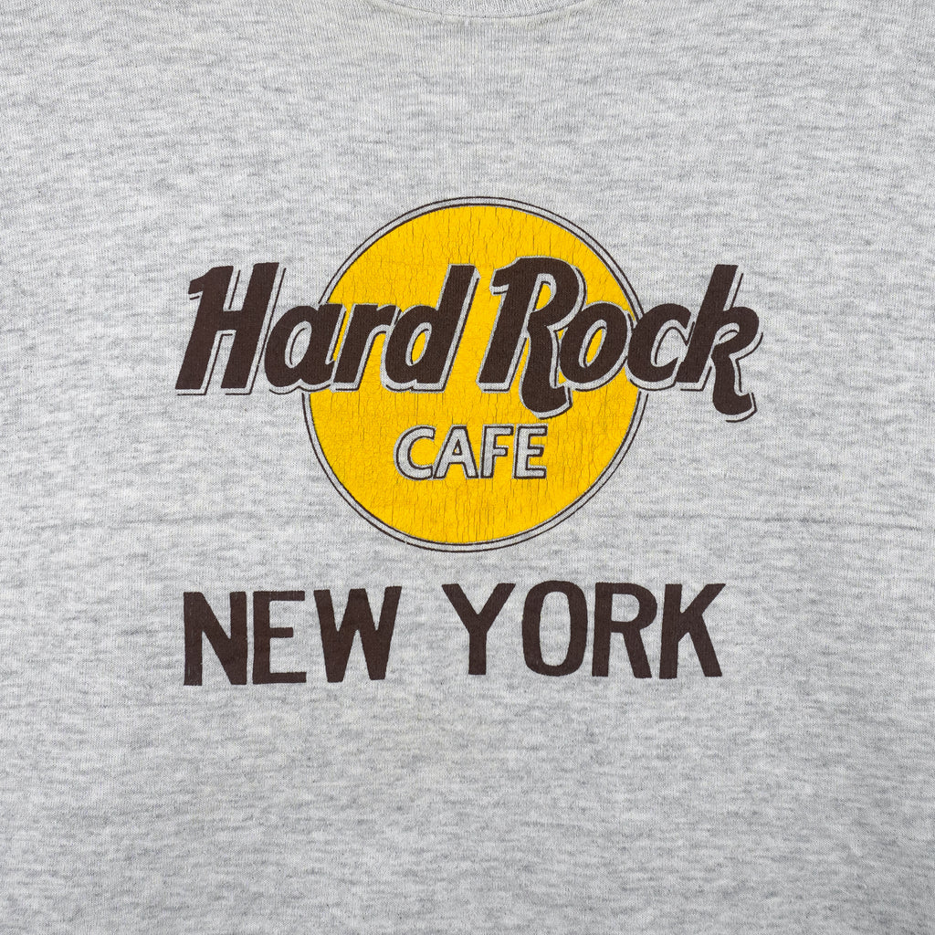 Vintage - Hard Rock Cafe, New York Crew Neck Sweatshirt 1990s Large Vintage Retro