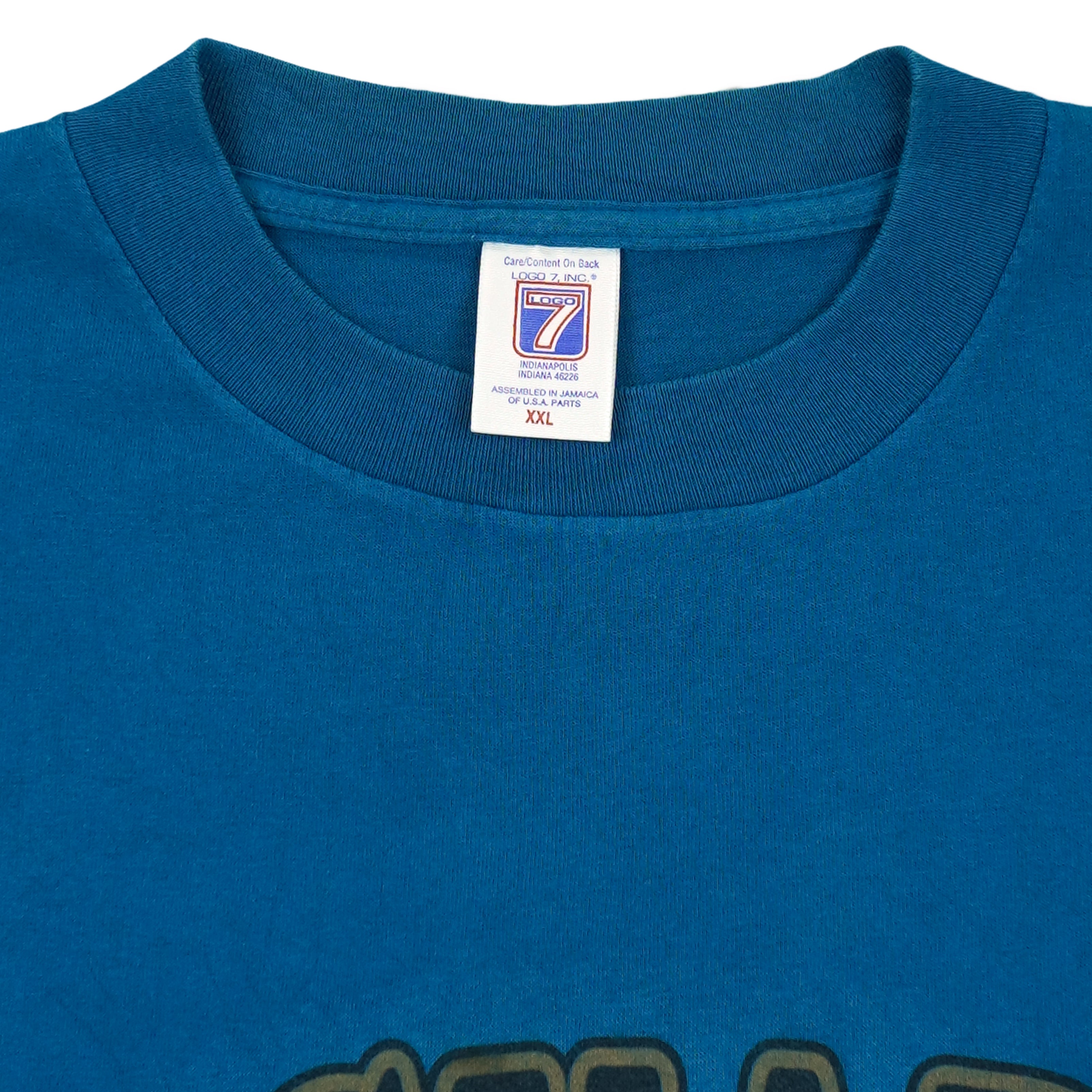 NFL (Logo 7) - Jacksonville Jaguars Big Spell-Out T-Shirt 1990s XX-Large Vintage Retro Football
