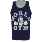 Vintage - World Gym, Big Spell-Out Sleeveless Shirt 1990s Medium Vintage Retro