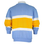 Vintage (Nutmeg Millis) - Sweden Spell-Out 1/4 Button Sweatshirt 1990s Medium Vintage Retro