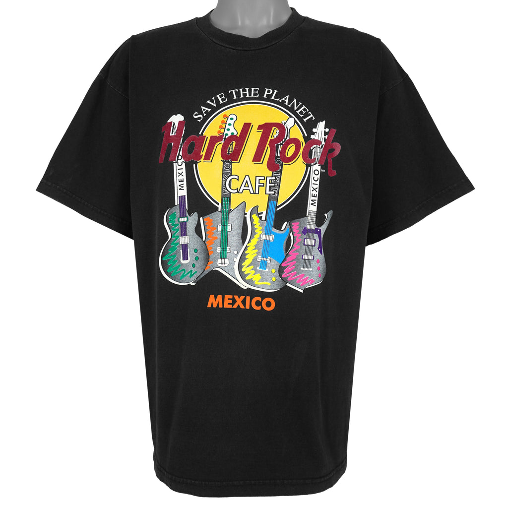 Vintage (Hard Rock) - Hard Rock Cafe Save the Planet Mexico Guitars T-Shirt 1990s X-Large Vintage Retro