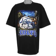 NFL (Lee) - Indianapolis Colts Helmet Spell-Out T-Shirt 2000 XX-Large Vintage Retro Football