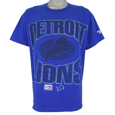 Reebok - Detroit Lions Spell-Out T-Shirt 1995 Large