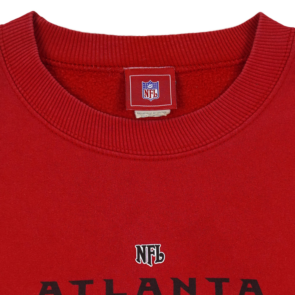 NFL - Atlanta Falcons Spell-Out Crew Neck Sweatshirt 1990s XX-Large Vintage Retro Football