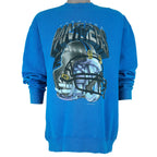 NFL (Salem) - Carolina Panthers Helmet Crew Neck Sweatshirt 1995 X-Large Vintage Retro Football
