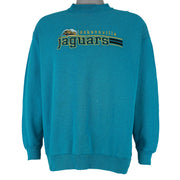NFL (Logo 7) - Jacksonville Jaguars Crew Neck Sweatshirt 1990s Large Vintage Retro Football