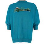 NFL (Logo 7) - Jacksonville Jaguars Crew Neck Sweatshirt 1990s Large Vintage Retro Football