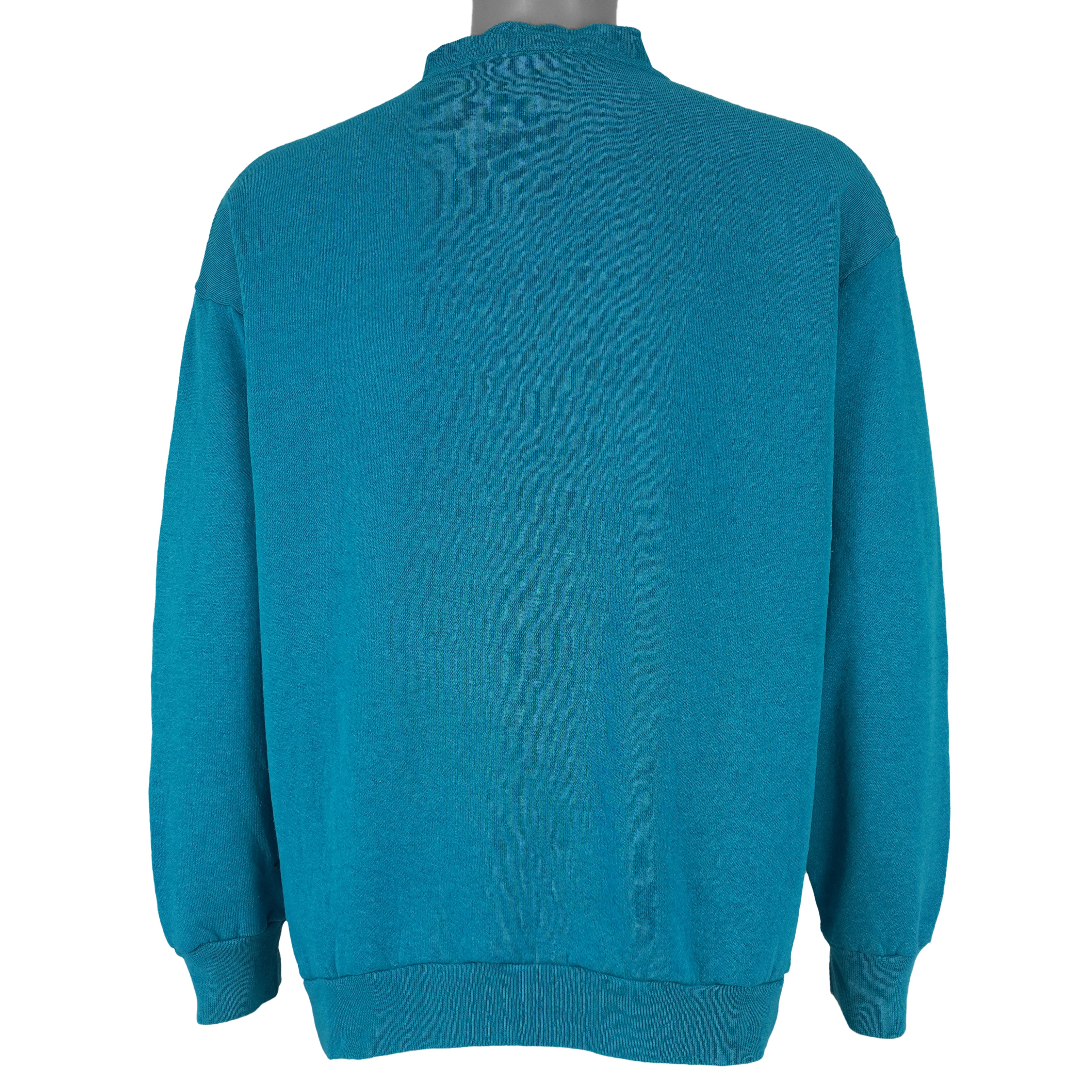 NFL (Logo 7) - Jacksonville Jaguars Crew Neck Sweatshirt 1990s Large Vintage Retro Football